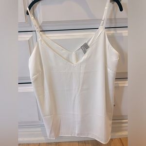 ASOS white satin tank top. Brand new!